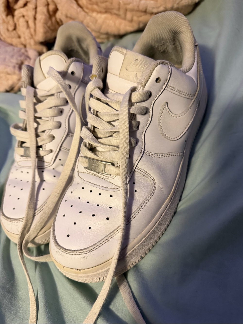 Nike White Low-Top Leather Sneakers